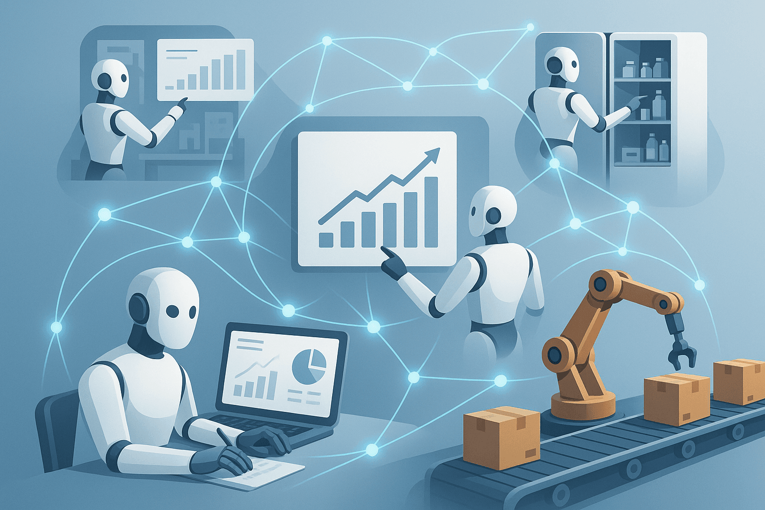 Case Studies: AI Agents Transforming Business Processes - AI article hero image