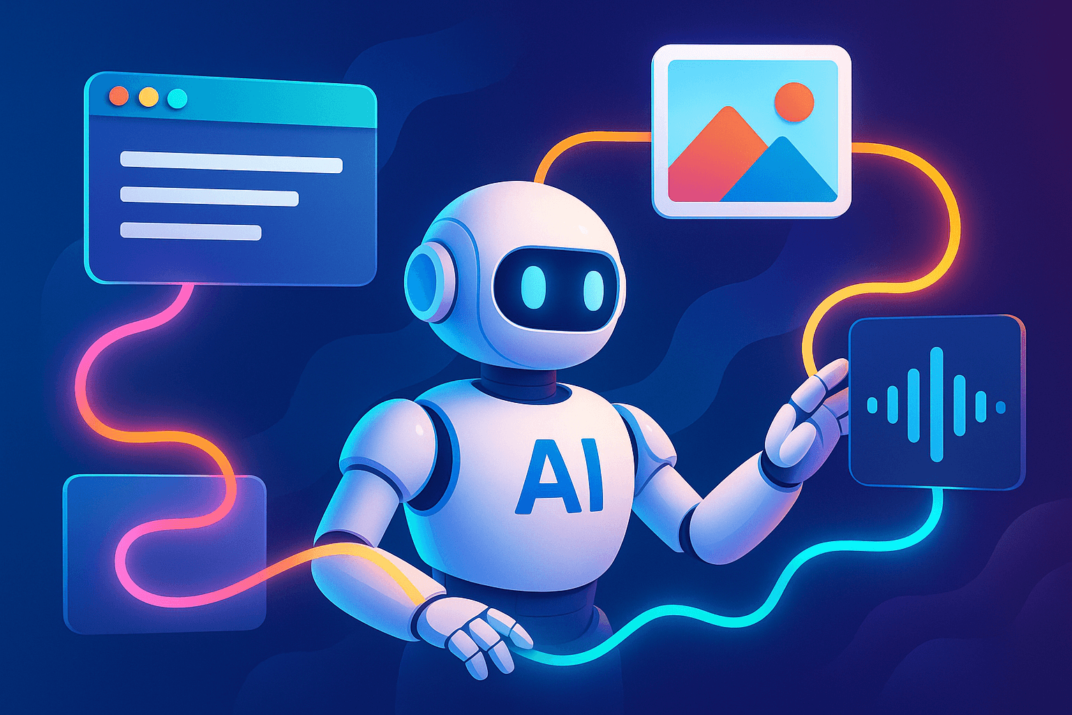 Harnessing Multimodal AI: Integrate Text, Image, and Audio Models - AI article hero image