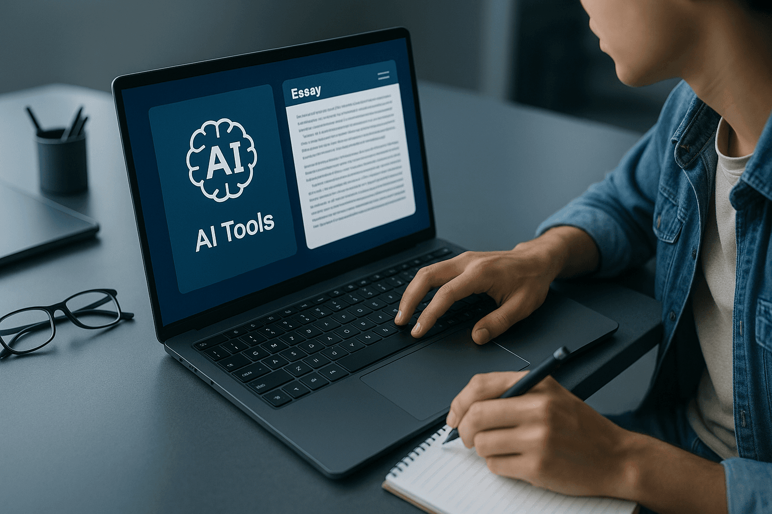 How to Use AI to Write Better Essays Without Getting Caught by Plagiarism Checkers - AI article hero image