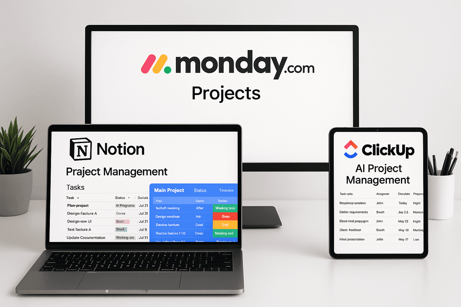 Notion AI vs Monday AI vs ClickUp AI - Which Is Best for Small Business Teams? - AI article hero image